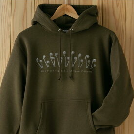 【ふるさと納税】世界で唯一!着る山菜!!【こごめパーカー・オリーブ】裏起毛 トレーナー ファッション メンズ レディース 洋服 新潟 　お届け：ご用意でき次第、順次発送となります。