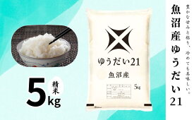 【ふるさと納税】米 ゆうだい21 5kg 精米 白米 お米 希少 新潟米 十日町市　お届け：寄附入金確認後、順次発送