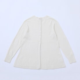 【ふるさと納税】ルーエンローズ カシミヤ 地柄チュニックカーディガン ニット ファッション おしゃれ 日本製 秋 冬 プレゼント ギフト RU2311-23 丸正ニットファクトリー株式会社