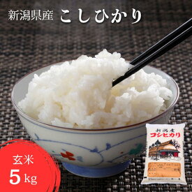 【ふるさと納税】 米 5kg 令和7年産 こしひかり 玄米 げんまい 米 こめ コメ 新潟県 産 おすすめ オススメ