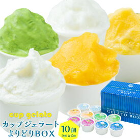【ふるさと納税】【瀬波南国フルーツ園】カップジェラート よりどりBOX（80g×10個入り）アイス 詰め合わせ アソート スイーツ パッションフルーツ マンゴー 村上茶 塩ミルク 塩ヨーグルト ご当地 グルメ A4124