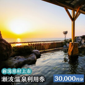 【ふるさと納税】瀬波温泉利用券 30,000円分 (1,000円×30枚) 温泉 温泉券 入浴券 チケット 観光 宿泊 ホテル お土産 新潟県 村上市 K10