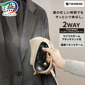 【ふるさと納税】《 除菌 》 ツインバード STYLE MAGIC ハンディーアイロン & スチーマー ( SA-4088G )【 ツインバード 除菌 除カビ 脱臭 イオン アイロン コンパクト 衣類スチーマー ゴールド TWINBIRD 新潟県 燕市 燕三条 】[10001887]