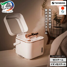 【ふるさと納税】 ツインバード フェイススチーマー (SH-2787PW)【 スチーマー フェイススチーマー ダブルスチーム イオン 美容 家電 TWINBIRD 新潟県 燕市 燕三条 】 [f20013]