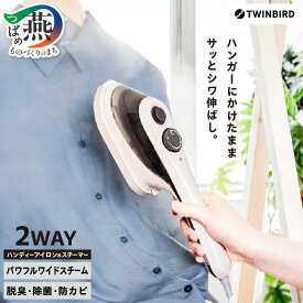 【ふるさと納税】 ツインバード ハンディーアイロン & スチーマー(SA-4097VO)【 除菌 シワ伸ばし おしゃれ 軽量 シャツ アイロン スチーム 衣類スチーマー 家電 燕市 燕三条 】