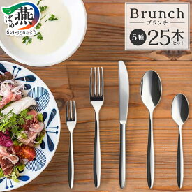 【ふるさと納税】 【新潟県燕市製造】TBCL ブランチ 25本 カトラリー5種セット 【 カトラリー スプーン フォーク ナイフ ステンレス 王道カトラリー ギフト セット キッチン用品 テーブルウェア 燕物産 燕三条 新潟県 燕市 】 [1001276]