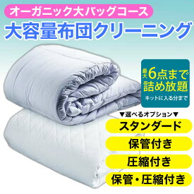 【ふるさと納税】大容量！オーガニック布団クリーニング 宅配 大バッグ 6点まで詰め放題 保管 圧縮 ヤマトヤクリーニング 糸魚川 帰省 年末年始 実家 寝具布団クリーニング 宅配 大バッグ 6点まで詰め放題 掛布団 敷布団 高品質 安心 おすすめ