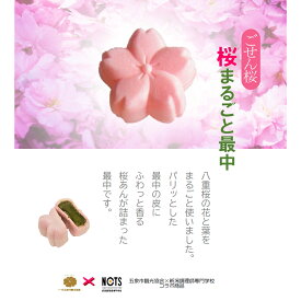 【ふるさと納税】 桜まるごと最中 8個入り | 最中 もなか 桜あん 和菓子 お菓子 和スイーツ お取り寄せ グルメ 食品 プレゼント ギフト 新潟県 五泉市 五泉市観光協会・エヌエスアイ共同事業体