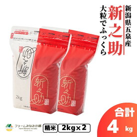 【ふるさと納税】【先行予約】 令和8年産 米 4kg ( 2kg × 2袋 ) 五泉産 新之助 選べる回数 | 白米 精米 しんのすけ お米 おこめ コメ こめ 新潟県 五泉市 有限会社ファームみなみの郷