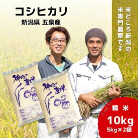 【ふるさと納税】 令和7年産 米 10kg ( 5kg × 2袋 ) 五泉産 コシヒカリ 選べる回数 | 白米 精米 こしひかり お米 おこめ コメ こめ 新潟県 五泉市 わくわく農場