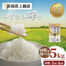 【ふるさと納税】【プロも高評価！】令和8年産 新潟県上越市産 みずほの輝き 5kg 定期便 5kg×6回 30kg 精米 新米 先行予約 大潟ナショナルカントリー　お届け：毎月20日頃(土日/祝日を除く)に発送
