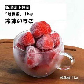 【ふるさと納税】冷凍いちご「越後姫」1kg | フルーツ 果物 くだもの 食品 人気 おすすめ 送料無料
