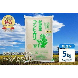 【ふるさと納税】令和5年産 お米マイスターが育てた上越産コシヒカリ5kg(5kg×1)無洗米　精米 | お米 こめ 白米 食品 人気 おすすめ 送料無料