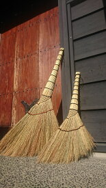 【ふるさと納税】 種から栽培した 国産 ホウキモロコシ で 手作り した「 大和箒 」 やまとほうき 限定製造 ほうき ホウキ 箒 手作り 国産 新潟県 阿賀野市