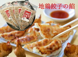 【ふるさと納税】手作り地鶏餃子の餡　4本セット