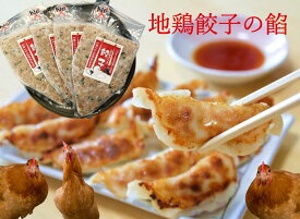 【ふるさと納税】手作り 地鶏餃子の餡 4本セット ひよころ鶏園 鶏肉 餃子 ぎょうざ 保存料未使用 食品添加物未使用 平飼い 鶏油 天然調味料 国産 地鶏 モモ肉 新潟県 阿賀野市 冷凍