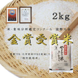 【ふるさと納税】農家直送！玄米黒酢農法コシヒカリ 「やまびこ米」2kg