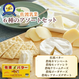 【ふるさと納税】チーズ 6種 詰め合わせ 佐渡乳業 カマンベール クリームチーズ モッツァレラ ゴーダ レアチーズデザート 佐渡バター 200g 冷蔵 おつまみ ギフト 新潟県 佐渡市