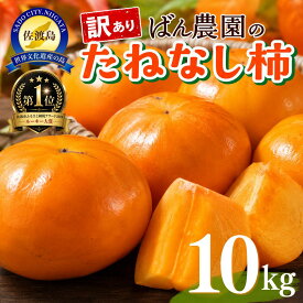 【ふるさと納税】【訳あり】柿 たねなし柿 10kg 箱込み重量 佐渡島産 平核無柿 刀根早生柿 渋抜き済み かき カキ 規格外 家庭用 大容量 フルーツ 果物 くだもの 秋の味覚 贈答用 ギフト プレゼント 贈り物 お取り寄せ グルメ 新潟県 佐渡市 ※2026年10月以降発送