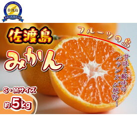 【ふるさと納税】【先行予約】みかん ゆら早生 約5kg S・Mサイズ 佐渡島産 柑橘 果物 フルーツ くだもの おやつ デザート 贈り物 2026年11月中旬以降順次発送 新潟県 佐渡市