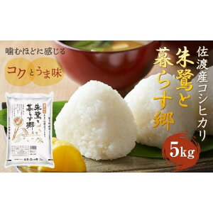 【ふるさと納税】令和7年産 佐渡産コシヒカリ米「朱鷺と暮らす郷」5kg 佐渡・今井茂助商店おすすめ