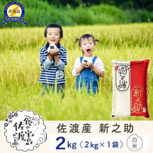 【ふるさと納税】【新米予約】佐渡島産 新之助 白米2kg×1袋