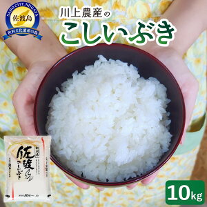 【ふるさと納税】令和7年産 佐渡 川上農産のこしいぶき(10kg) | お米 こめ 白米 食品 人気 おすすめ