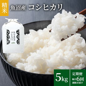 【ふるさと納税】米農家自慢の魚沼産コシヒカリ(精米)5kg×1袋 隔月 全6回お届け ( 米 お米 こめ コメ おこめ 白米 こしひかり 6ヶ月 30kg お楽しみ ) 新潟県 　お届け：寄附入金月の翌月から発送