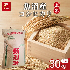【ふるさと納税】令和7年産　玄米　魚沼産コシヒカリ　30kg　1袋