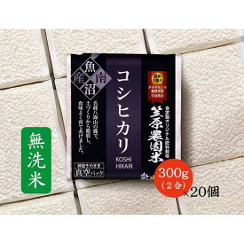 【ふるさと納税】【令和6年産新米予約／令和6年9月上旬より順次発送】米 約 6kg ( 2合 × 20個 ) お米 笠原農園米 こしひかり 新潟 南魚沼 魚沼産 南魚沼産 白米 無洗米 真空パック 簡易包装 精米 | お米 こめ 白米 コシヒカリ 食品 人気 おすすめ 魚沼 南魚沼 南魚沼市