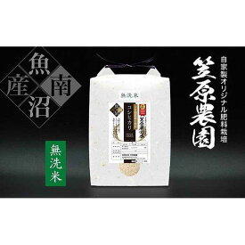 【ふるさと納税】【定期便】【令和7年産】南魚沼産 笠原農園米 十年間農薬不使用コシヒカリ 無洗米 （5kg×全12回） | お米 こめ 白米 コシヒカリ 食品 人気 おすすめ 送料無料 精米 産直 産地直送 お取り寄せ お楽しみ