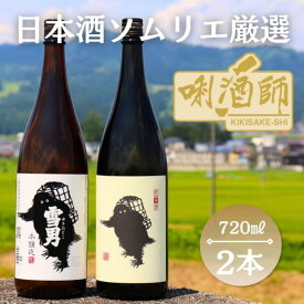 【ふるさと納税】雪男　純米酒・本醸造　720ml×2本 | お酒 さけ 人気 おすすめ 送料無料 ギフト