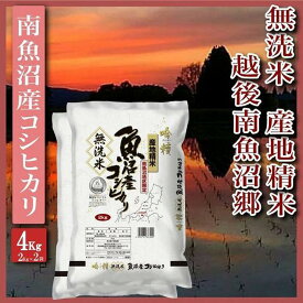 【ふるさと納税】【令和7年産】米 無洗米 コシヒカリ 南魚沼産 4kg 越後南魚沼郷【2025年10月上旬より順次発送予定】 | お米 こめ 白米 コシヒカリ 食品 人気 おすすめ 送料無料 魚沼 南魚沼 南魚沼市 新潟県産 新潟県