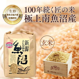 【ふるさと納税】【令和7年産】【定期便】極上南魚沼産コシヒカリ（有機肥料、塩沢産）玄米10kg×全3回 | お米 こめ 食品 コシヒカリ 人気 おすすめ 送料無料 魚沼 南魚沼 南魚沼市 新潟県 玄米