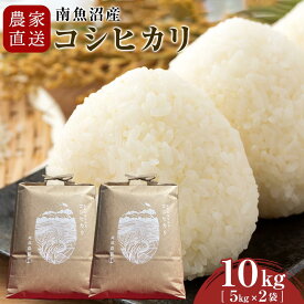 【ふるさと納税】【令和7年産】農家直送　南魚沼産コシヒカリ　10kg(5kg×2袋）【2026年3月上旬より順次発送予定】【銘柄米 ブランド米 精米 こしひかり コシヒカリ 魚沼産 新潟米 産地直送 お米 米 こめ コメ ご飯 御飯 ごはん】