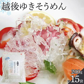【ふるさと納税】越後ゆきそうめん（200g×15袋）