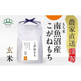 【ふるさと納税】【令和8年産新米予約】玄米5kg 南魚沼産こがねもち（もち米）・農家直送_AG【銘柄米 ブランド米 玄米 もち米 魚沼産 新潟米 産地直送 お米 米 こめ コメ ご飯 御飯 ごはん】【令和8年9月中旬から1ヶ月以内に順次発送予定】