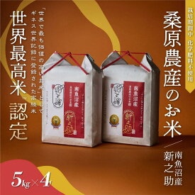 【ふるさと納税】【R7年産】桑原農産のお米　南魚沼産新之助　5kg／10kg／20kg／定期便(3・6・9・12ヶ月)から選べます※一部品切れ中 | お米 こめ 白米 新之助 食品 南魚沼