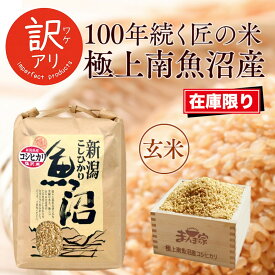 【ふるさと納税】【令和7年産】南魚沼産コシヒカリ　玄米10kg　訳あり | お米 こめ 白米 食品 人気 おすすめ 送料無料