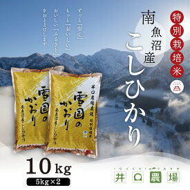 【ふるさと納税】新米【令和8年産】南魚沼産コシヒカリ10kg 井口農場こだわりの 特別栽培米【銘柄米 ブランド米 精米 こしひかり コシヒカリ 魚沼産 南魚沼産 新潟米 新潟県産 国産米 産地直送 ご飯 御飯 ごはん 厳選】【2026年10月上旬より順次発送予定】