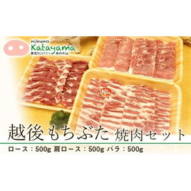 【ふるさと納税】豚肉 越後もちぶた 1.5kg セット ( ロース 肩ロース バラ 500g × 各1パック ) | 肉 お肉 にく 食品 南魚沼産 人気 おすすめ 送料無料 ギフト