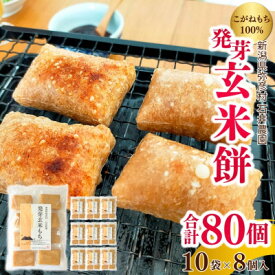 【ふるさと納税】ぷちぷち食感がたまらない「発芽玄米餅」　10袋　新潟県弥彦村産「こがねもち」100%使用【1554478】