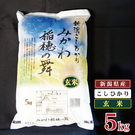 【ふるさと納税】 玄米 5kg 新潟県産 コシヒカリ 「みかわ稲穂の舞」 令和4年産 5kg × 1袋 阿賀 三川 | 米 こしひかり 送料無料 お取り寄せ お米