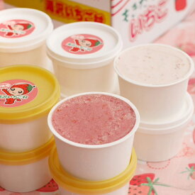 【ふるさと納税】湯沢いちご村　越後姫（えちごひめ）シャーベット&アイス　104ml×12個セット　各6個 [ICHIGO-02]【地場産品】