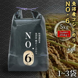 【ふるさと納税】米 5kg 令和7年産 魚沼産 コシヒカリ NO.6 選べる容量 5kg 10kg 15kg| こしひかり お米 おこめ こめ コメ 白米 精米 ご飯 ごはん ブランド米 おすすめ 人気 新潟県 津南町 株式会社麓