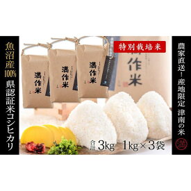 【ふるさと納税】【2025年産新米】県認証米魚沼産コシヒカリ 3kg 産地限定！農家直送