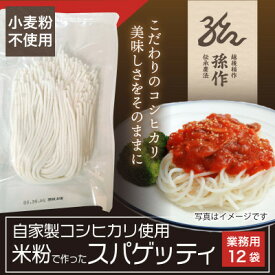 【ふるさと納税】米粉麺 スパゲッティ 丸麺 グルテンフリー 128g×12食パック 小麦粉不使用 _ 米粉麺 スパゲッティ グルテンフリー 麺類 人気 美味しい セット 【1551464】