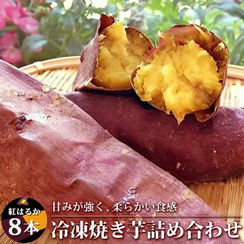 【ふるさと納税】紅はるか　冷凍焼き芋8本詰め合わせ | 富山県 富山 北陸 ふるさと 納税 楽天ふるさと 返礼品 支援品 特産品 お取り寄せ 取り寄せ ご当地 グルメ お取り寄せグルメ ご当地グルメ 冷凍焼き芋 冷凍 焼芋 焼き芋 やきいも 焼きいも べにはるか 詰め合わせ セット