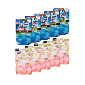 【ふるさと納税】液体ブルーレットPremium PERFUME＆除菌EX　付替え用　各5個セット　詰め替え 詰替え 付け替え 付替え | 雑貨 日用品 トイレ クリーナー 洗剤