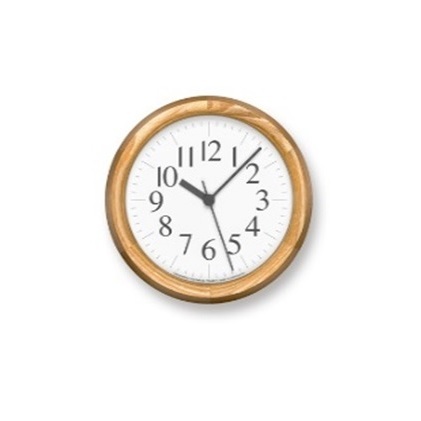 Clock B Small 新しい ナチュラル YK15-04 NT レムノス 超特価SALE開催 時計 Lemnos お届け：※申込状況によりお届け迄1～2ヶ月程度かかる場合があります